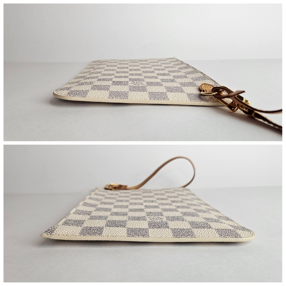 Authentic Louis Vuitton Damier Azur Neverfull Pochette #4002M - Picture 5 of 7